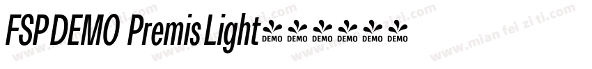FSP DEMO   Premis Light字体转换